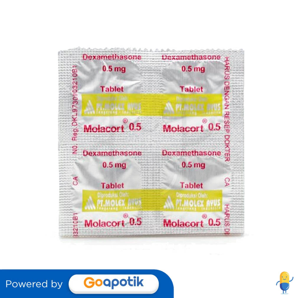 Ulasan Produk MOLACORT 0.5 MG TABLET
