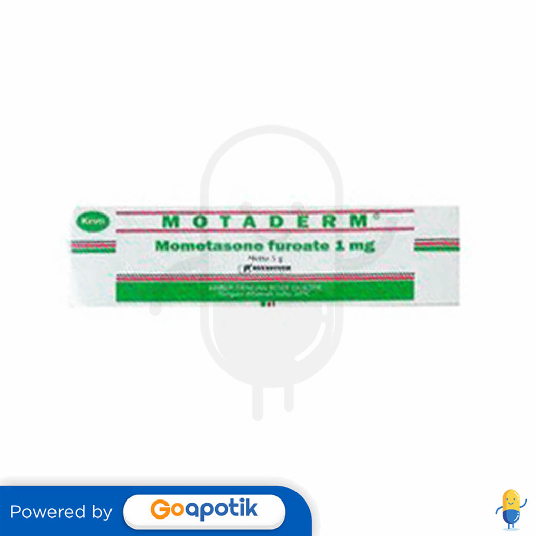 MOTADERM KRIM 5 GRAM - Kegunaan, Efek Samping, Dosis dan Aturan Pakai