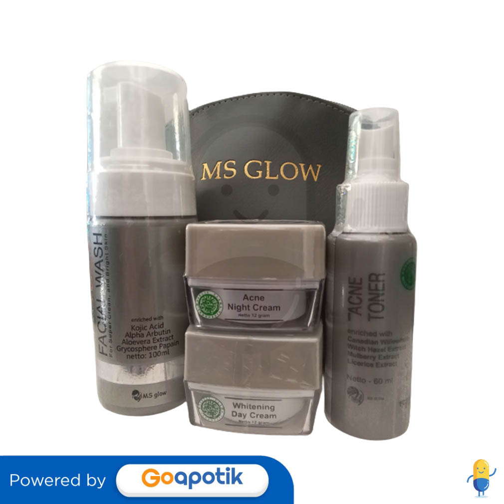 Ms Glow Paket Wajah Acne Series Kegunaan Efek Samping Dosis Dan Aturan Pakai