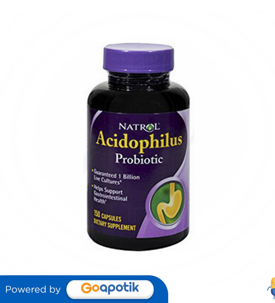 NATROL ACIDOPHILUS PROBIOTIC BOX 150 KAPSUL Kegunaan, Efek Samping