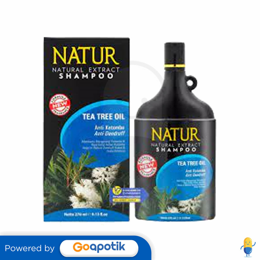 NATUR SHAMPOO ANTI DANDRUFF TEA TREE OIL 80 ML BOTOL Kegunaan, Efek