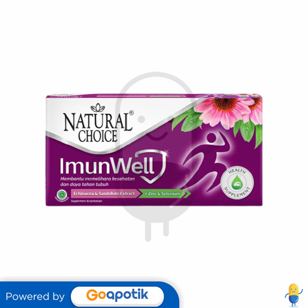 NATURAL CHOICE IMUNWELL BOX 12 KAPLET Kegunaan, Efek Samping, Dosis