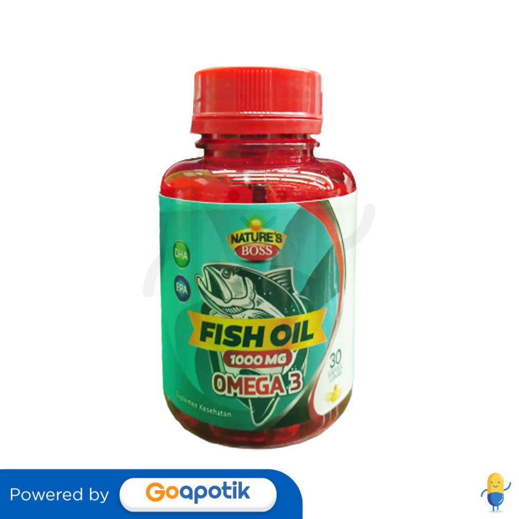 NATURE'S BOSS FISH OIL OMEGA 3 1000 MG BOTOL 30 KAPSUL Kegunaan, Efek
