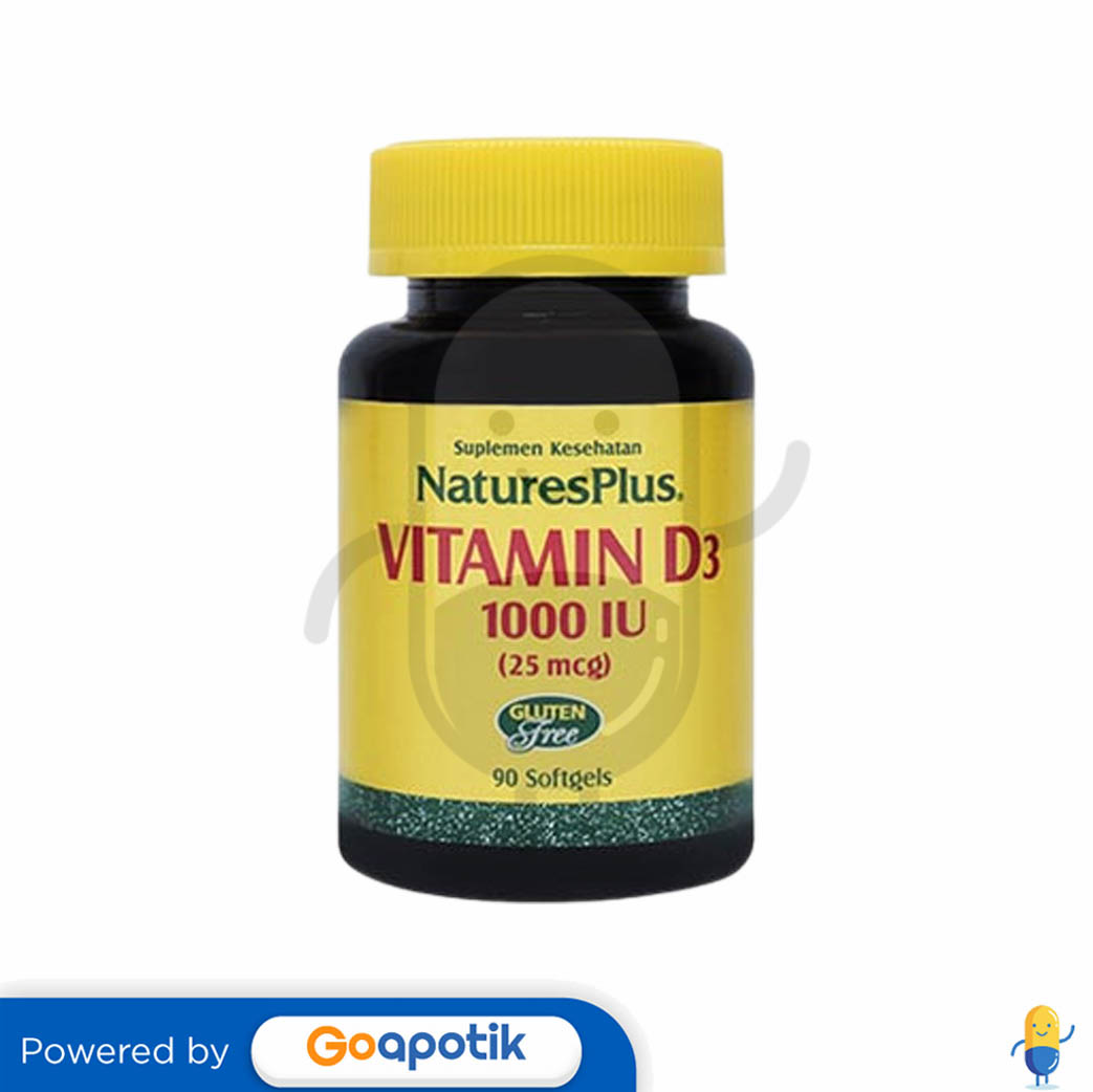 NATURES PLUS VITAMIN D3 1000 IU BOTOL 90 KAPSUL Kegunaan, Efek