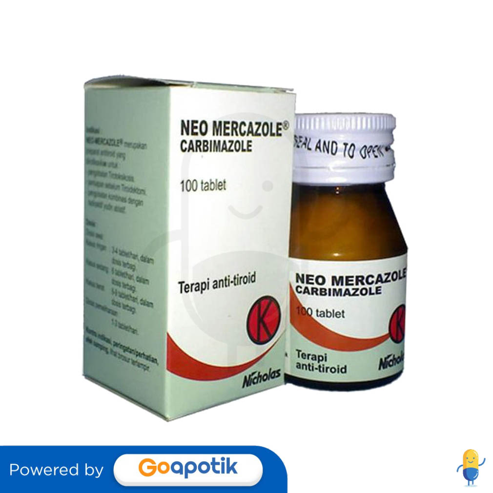 NEO MERCAZOLE TABLET Kegunaan, Efek Samping, Dosis dan Aturan Pakai
