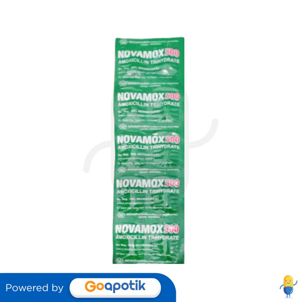 NOVAMOX 500 MG KAPLET Kegunaan Efek Samping Dosis Dan Aturan Pakai