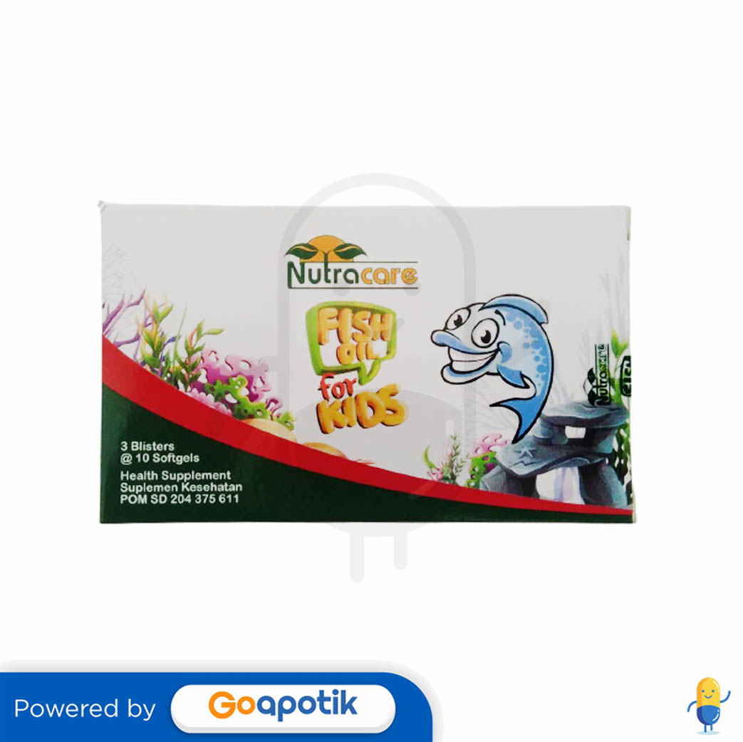NUTRACARE FISH OIL FOR KIDS BOX 30 KAPSUL - Kegunaan, Efek Samping