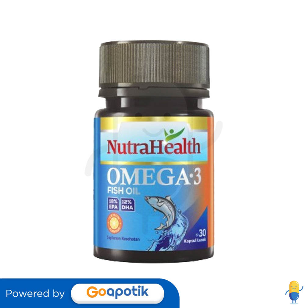 NUTRAHEALTH OMEGA 3 FISH OIL 350MG BOTOL 30 KAPSUL Kegunaan, Efek