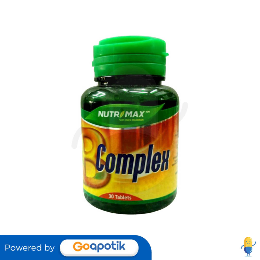 NUTRIMAX B COMPLEX BOX 30 KAPSUL - Kegunaan, Efek Samping, Dosis Dan ...