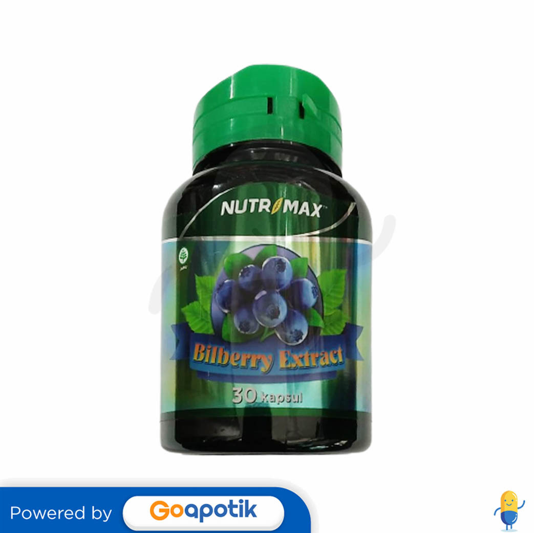 NUTRIMAX BILBERRY EXTRACT BOTOL 30 KAPSUL Kegunaan, Efek Samping
