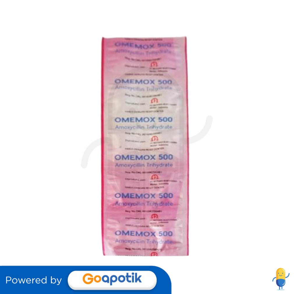 OMEMOX 500 MG STRIP 10 KAPLET - Kegunaan, Efek Samping, Dosis Dan ...