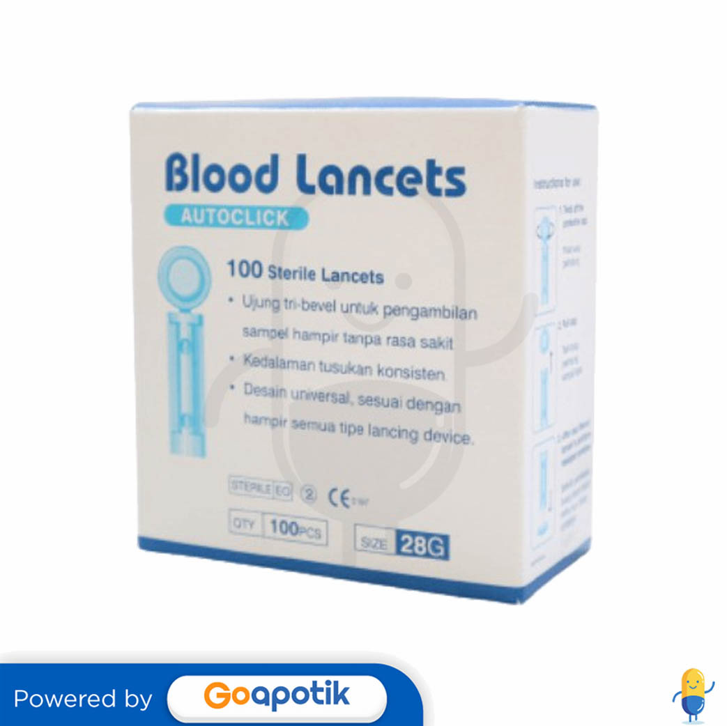 ONEMED BLOOD LANCET 28G BOX 100 PCS Kegunaan, Efek Samping, Dosis dan