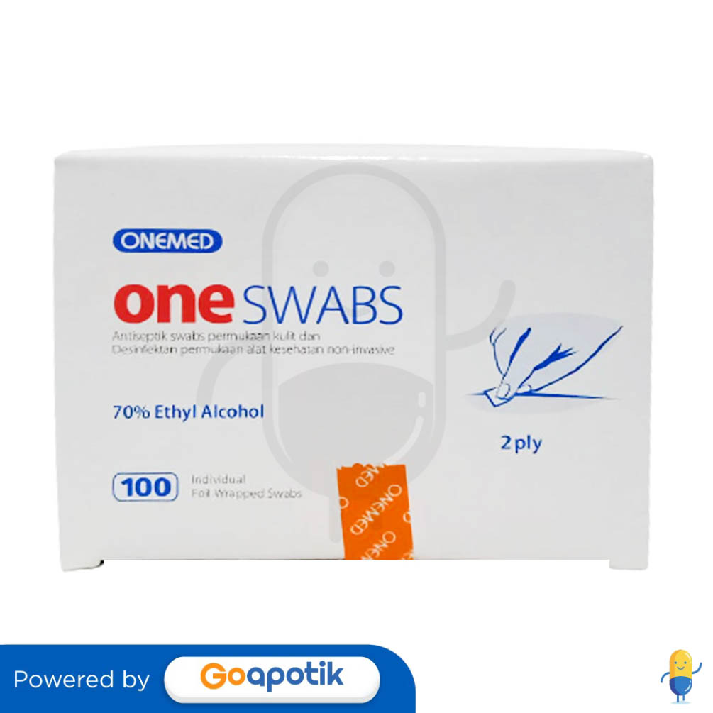 ONEMED ONE SWABS BOX 100 PCS Kegunaan, Efek Samping, Dosis dan Aturan