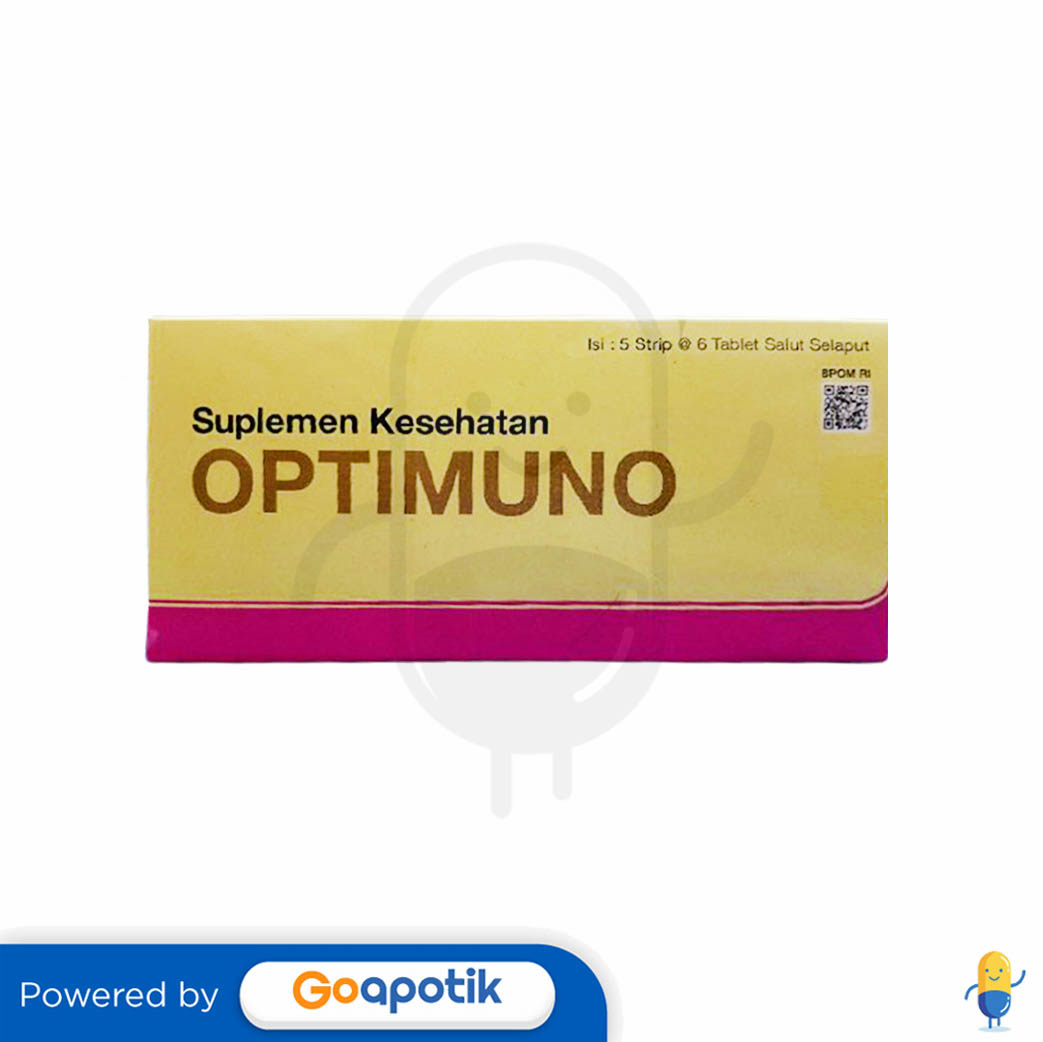 OPTIMUNO BOX 30 TABLET Kegunaan Efek Samping Dosis Dan Aturan Pakai