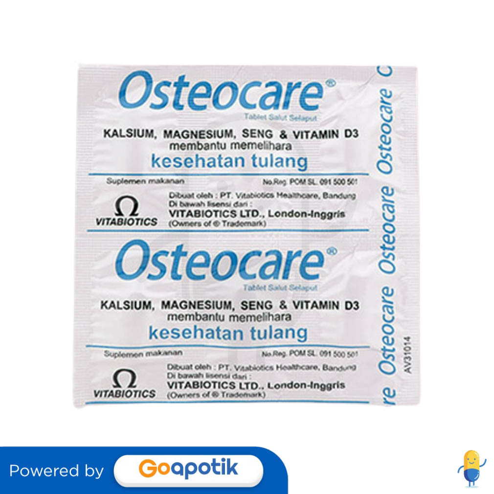 OSTEOCARE STRIP 6 TABLET Kegunaan, Efek Samping, Dosis dan Aturan Pakai
