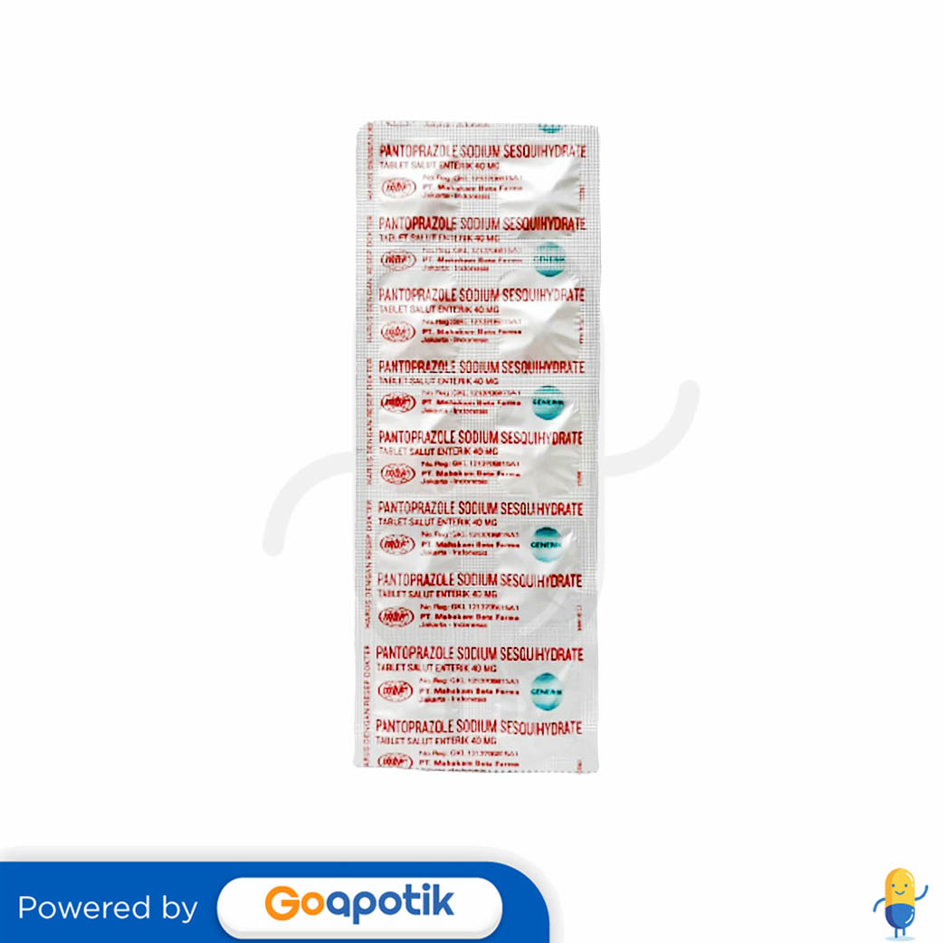 Pantoprazole Sodium Sesquihydrate Mahakam Mg Strip Tablet