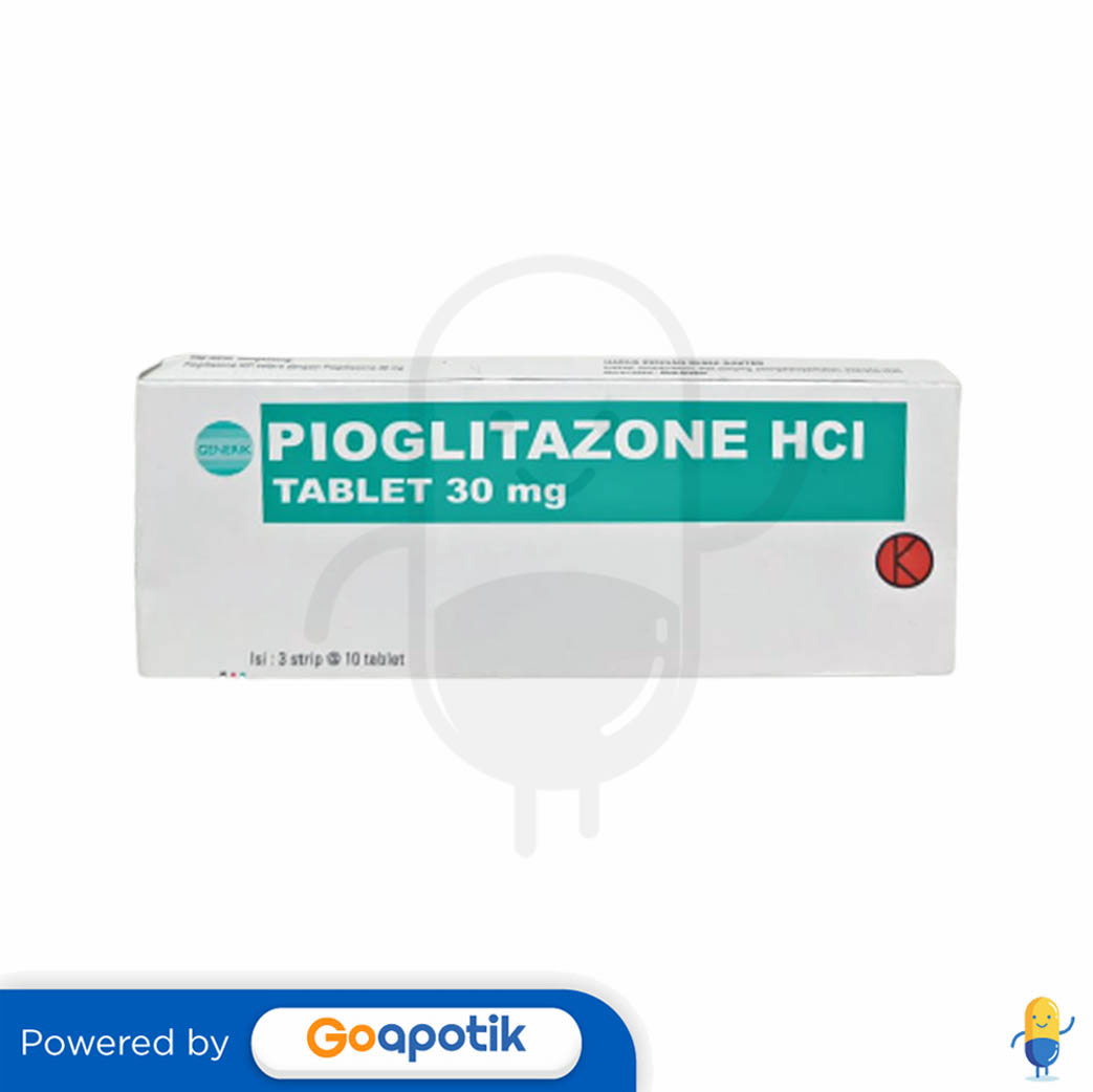 PIOGLITAZONE HCL MAHAKAM 30 MG BOX 30 TABLET - Kegunaan, Efek Samping ...