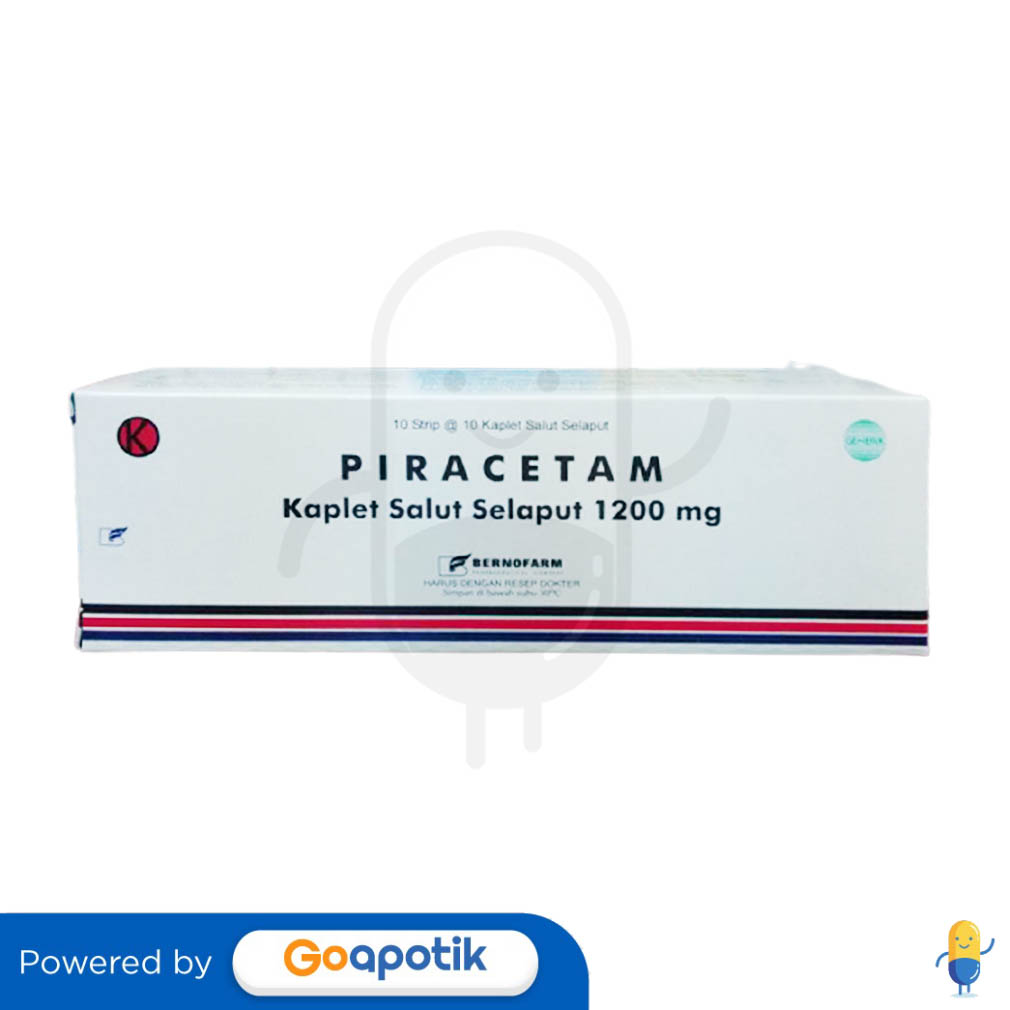 PIRACETAM BERNO 1200 MG BOX 100 KAPLET Kegunaan, Efek Samping, Dosis