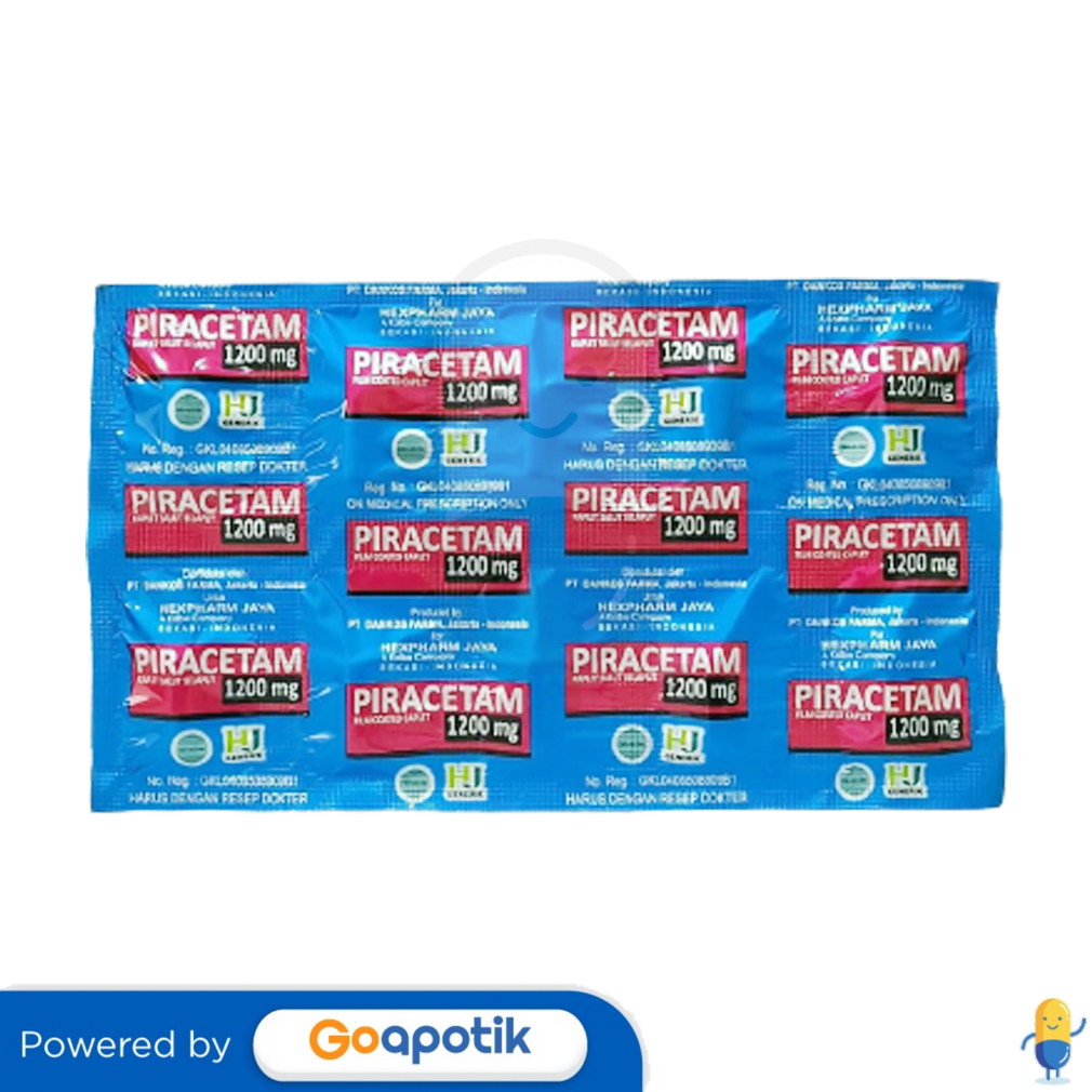 PIRACETAM HEXPHARM 1200 MG KAPLET Kegunaan, Efek Samping, Dosis dan