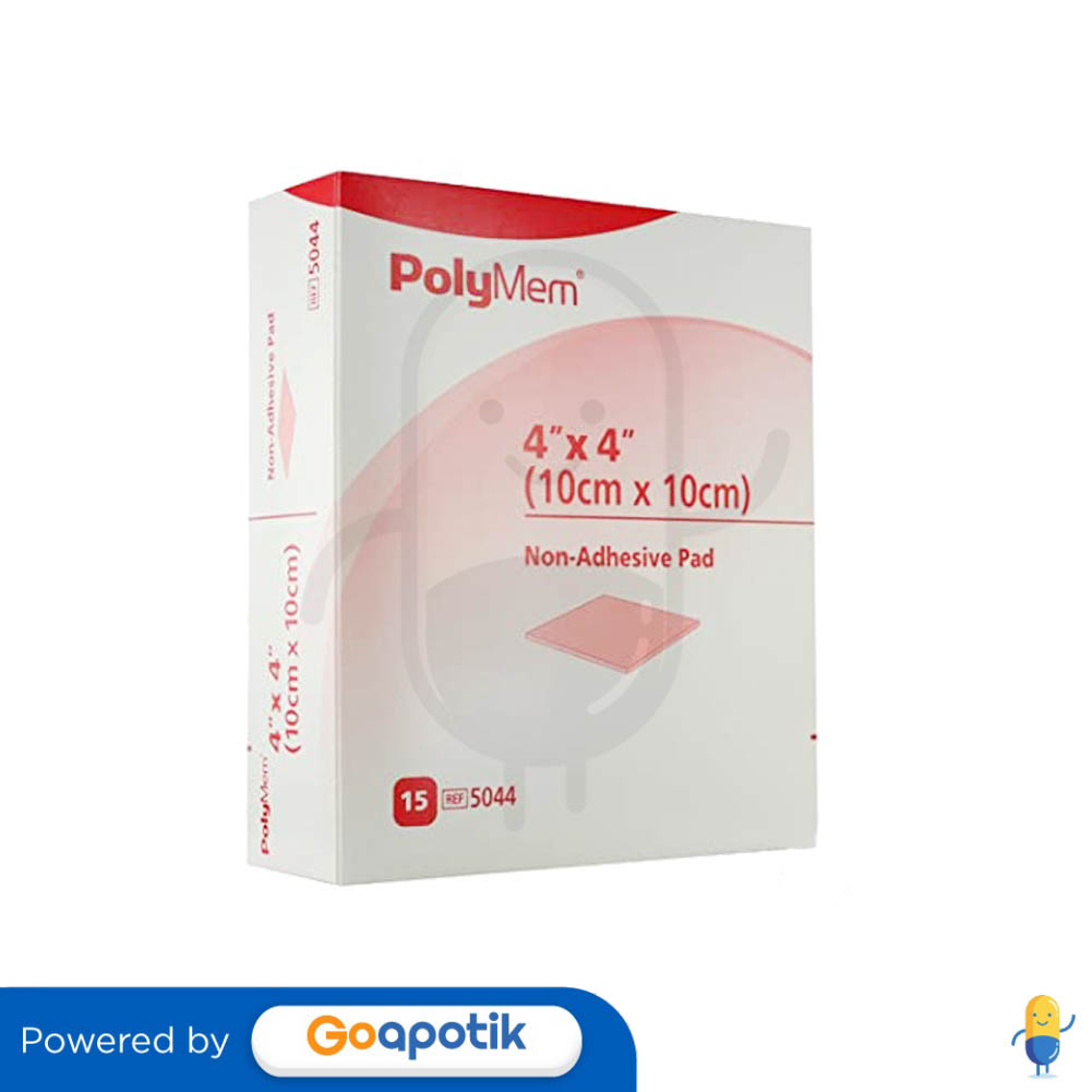 POLYMEM 5044 NONADHESIVE PAD 10 CM X 10 CM BOX 15 PCS Kegunaan, Efek