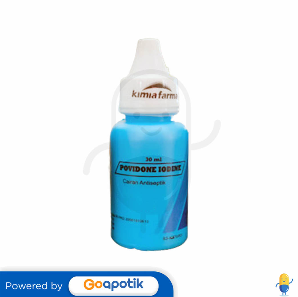 POVIDONE IODINE KIMIA FARMA 10 BOTOL 30 ML Kegunaan, Efek Samping
