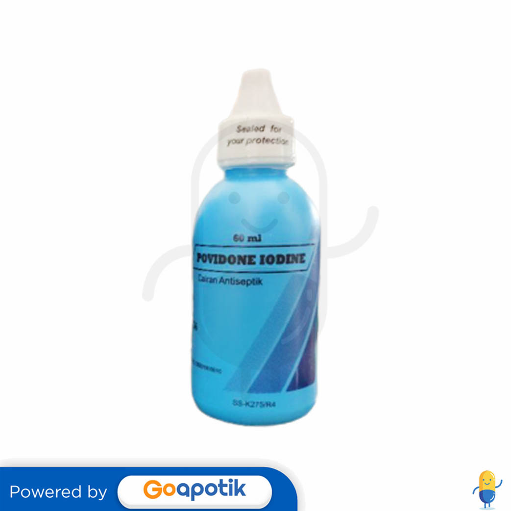 POVIDONE IODINE KIMIA FARMA 10 BOTOL 60 ML Kegunaan, Efek Samping