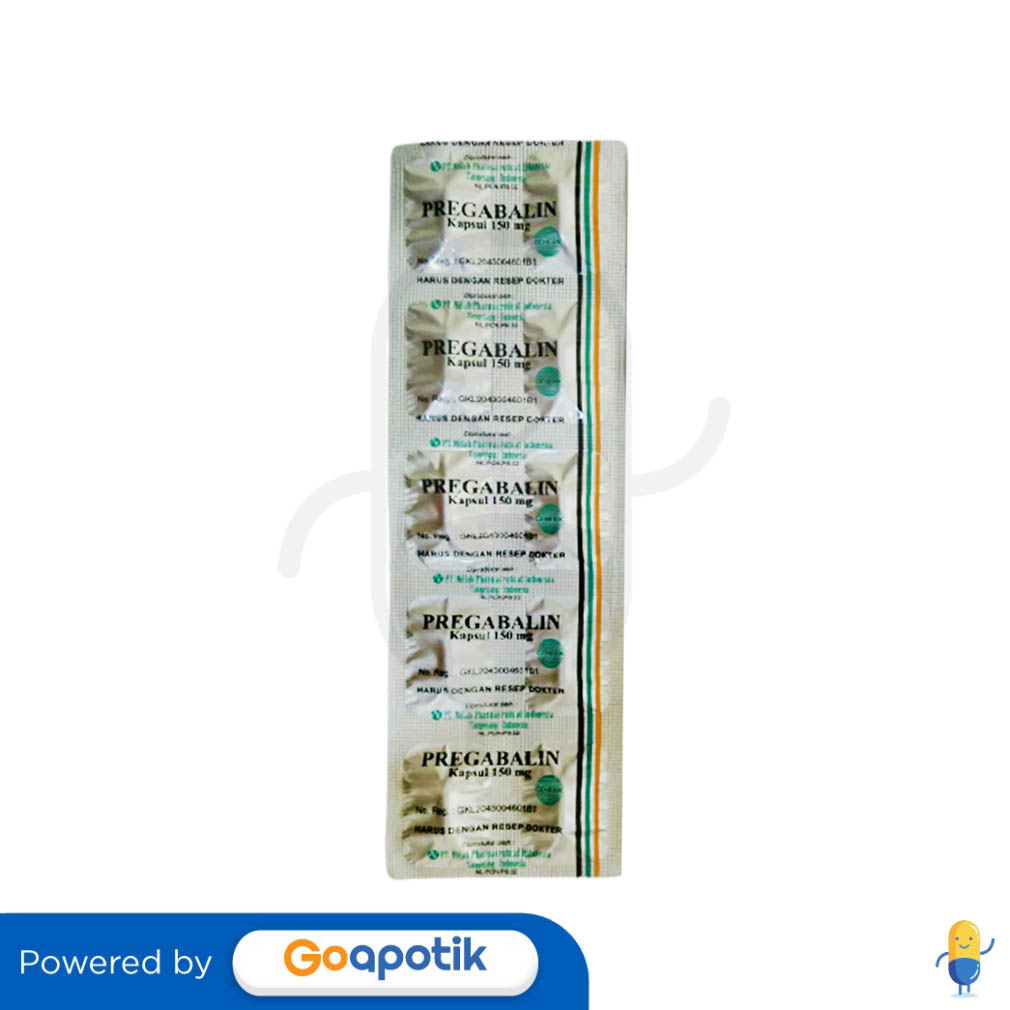 PREGABALIN NULAB 150 MG STRIP 10 KAPSUL Kegunaan Efek Samping Dosis