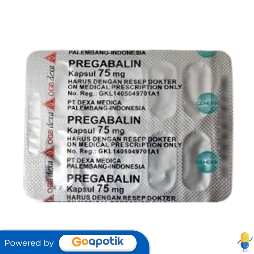 Pregabalin Ogb Dexa Medica 75 Mg Strip 10 Kapsul Kegunaan Efek