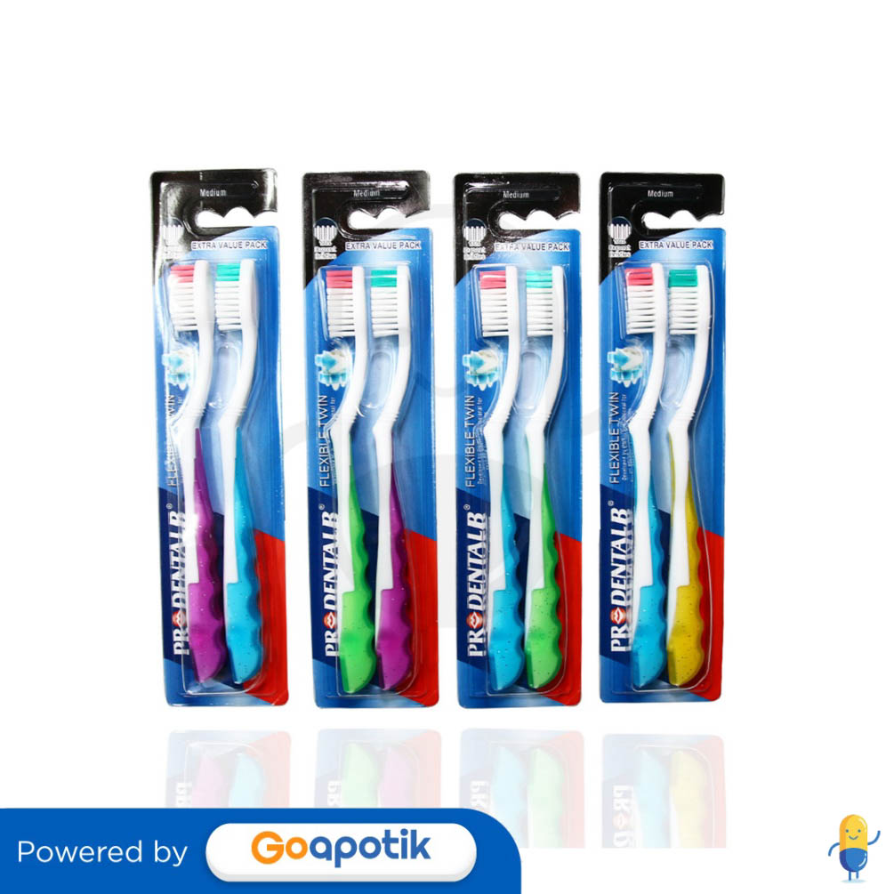 PRO DENTAL B SIKAT GIGI ECONOMY SERIES NEW FLEXIBLE TWIN BOX 3 PCS