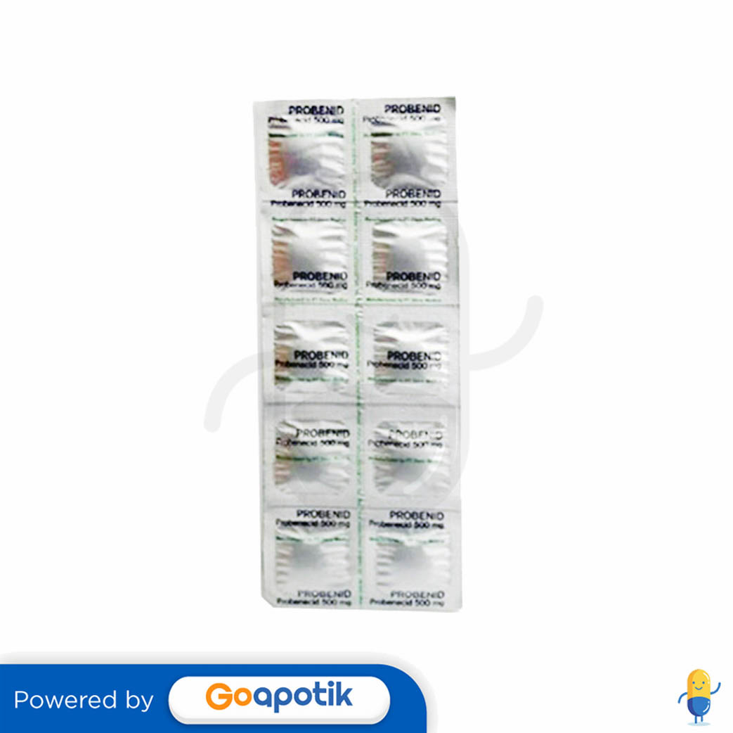 Probenid 500 Mg Strip 10 Tablet Kegunaan Efek Samping Dosis Dan