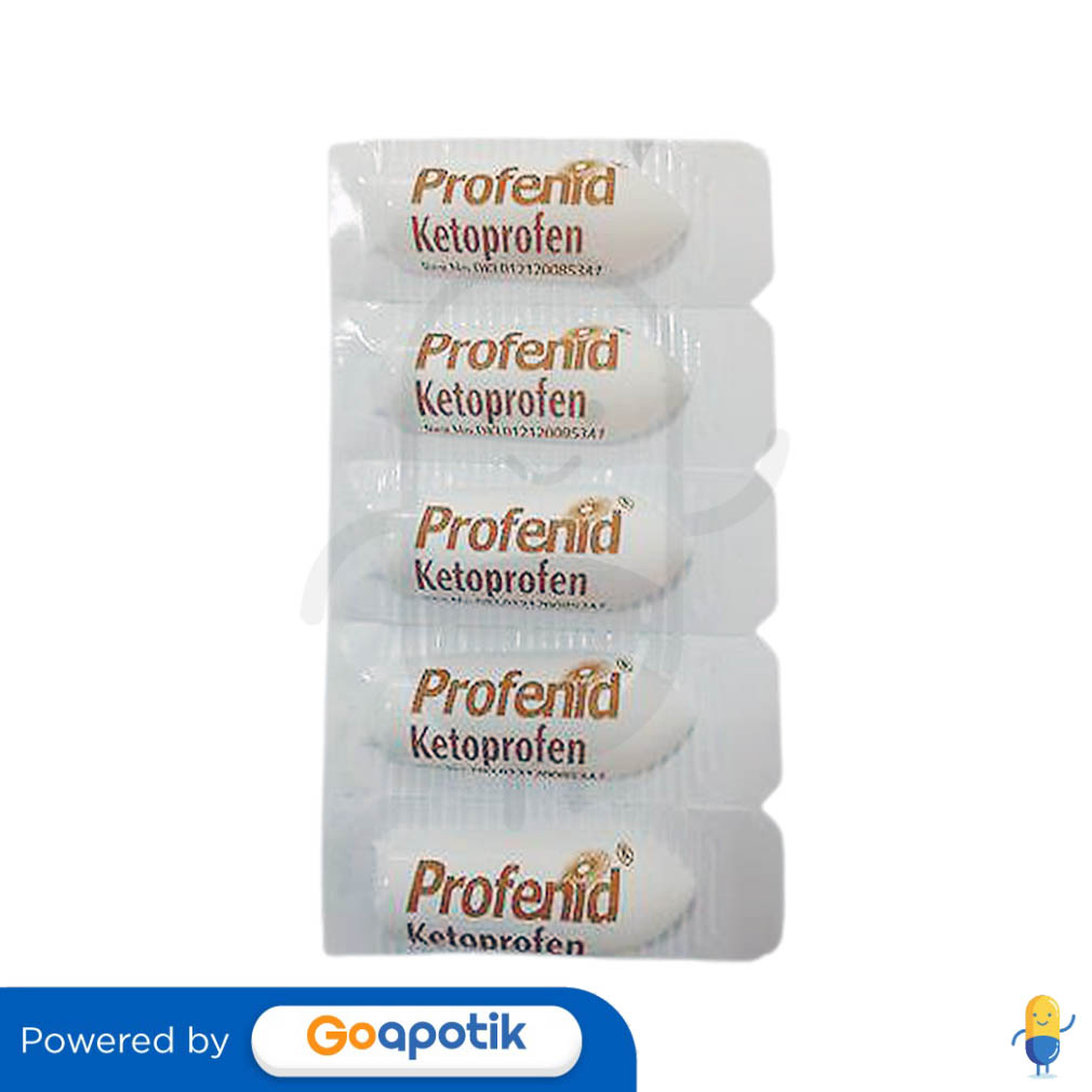 PROFENID 100 MG SUPP STRIP Kegunaan, Efek Samping, Dosis dan Aturan Pakai