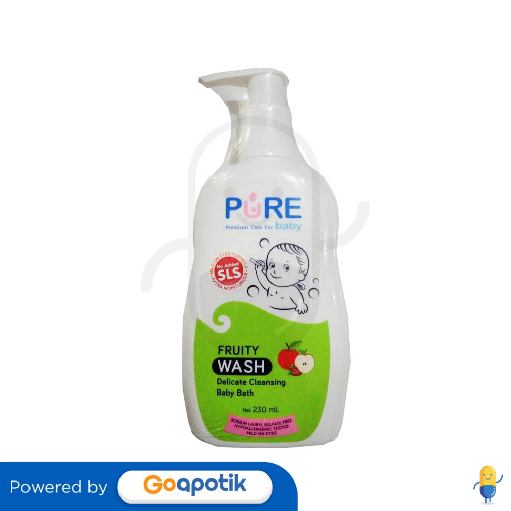 Ulasan Produk PURE BABY FRUITY WASH BABY BATH BOTOL 230 ML