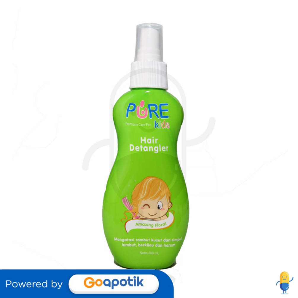 PURE KIDS HAIR DETANGLER AMAZING FLORAL 200 ML BOTOL Kegunaan, Efek