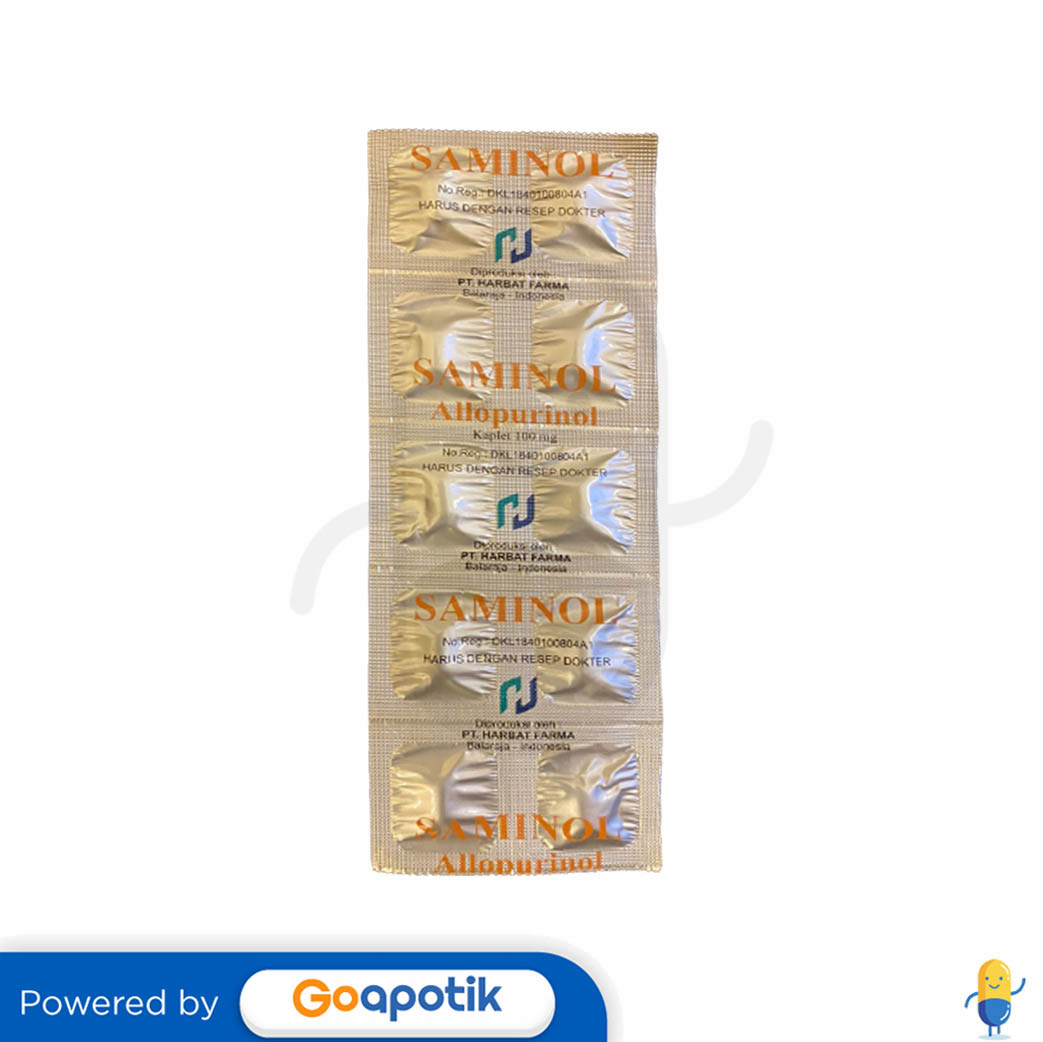 SAMINOL 100 MG STRIP 10 KAPLET - Kegunaan, Efek Samping, Dosis dan ...