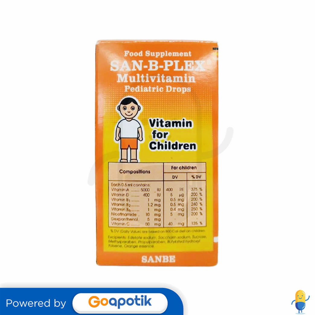SANBPLEX DROPS ISI 15 ML BOTOL Kegunaan, Efek Samping, Dosis dan