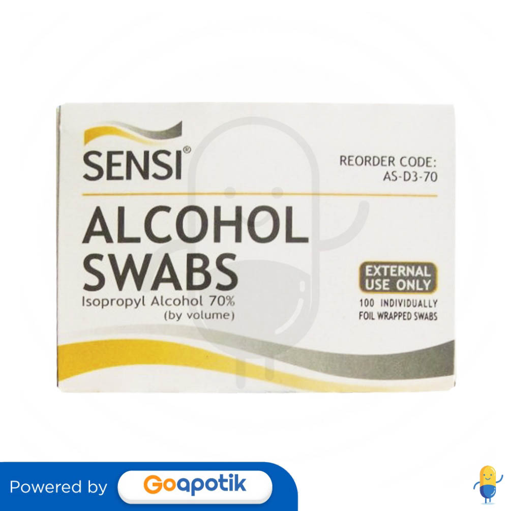 Sensi Alkohol Swab Box 100 Pcs Kegunaan Efek Samping Dosis Dan