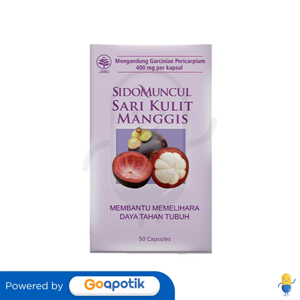 Sidomuncul Sari Kulit Manggis Box Kapsul Kegunaan Efek Samping