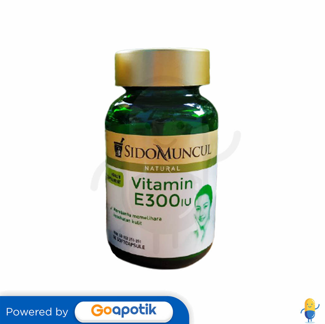 SIDOMUNCUL VITAMIN E 300 IU BOTOL 50 KAPSUL Kegunaan, Efek Samping