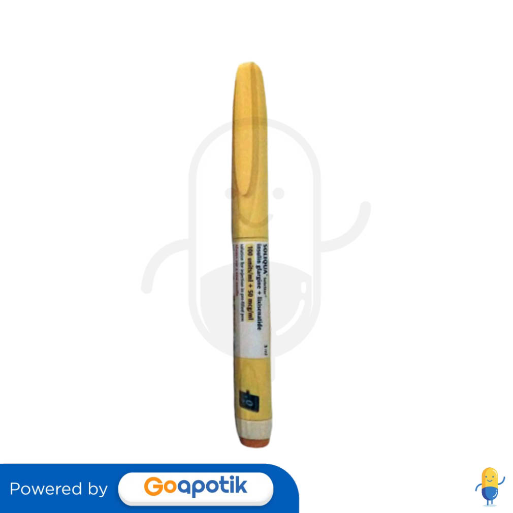 SOLIQUA SOLOSTAR 100 IU/50 MCG INSULIN 3 ML PEN Kegunaan, Efek