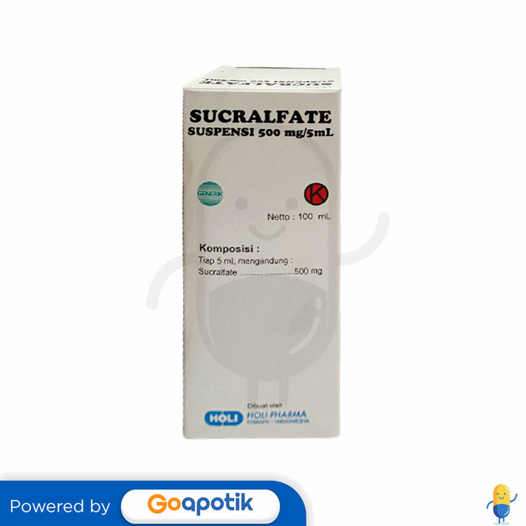 SUCRALFATE HOLI 500 MG/5 ML SUSPENSI 100 ML Kegunaan, Efek Samping