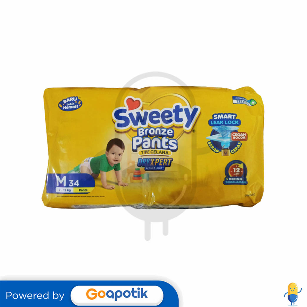 SWEETY BRONZE PANTS DRY XPERT M34 Kegunaan, Efek Samping, Dosis dan