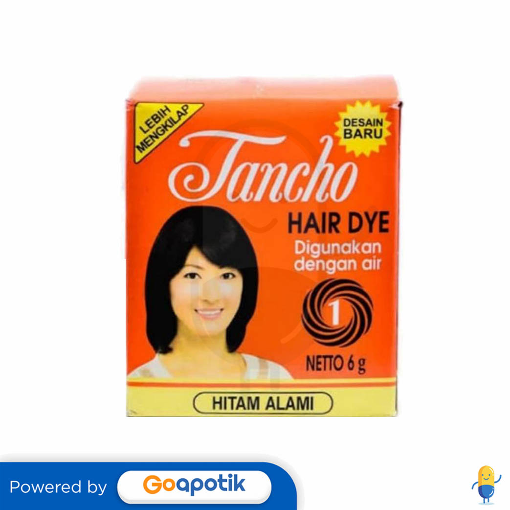 TANCHO HAIR DYE NO.1 6 GRAM Kegunaan, Efek Samping, Dosis dan Aturan