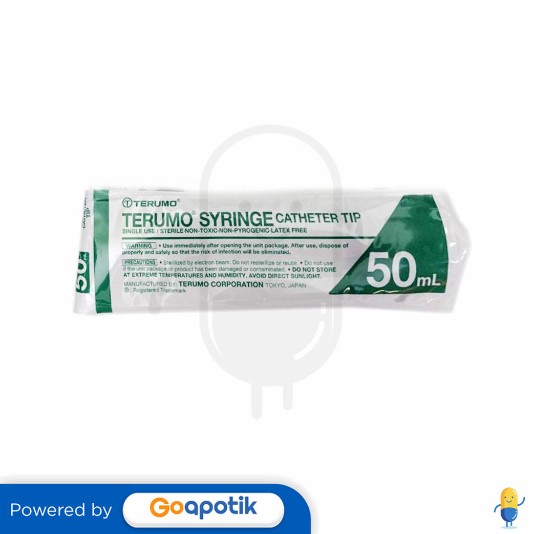 Terumo Syringe Catheter Tip 50 Ml Kegunaan Efek Samping Dosis Dan Aturan Pakai 