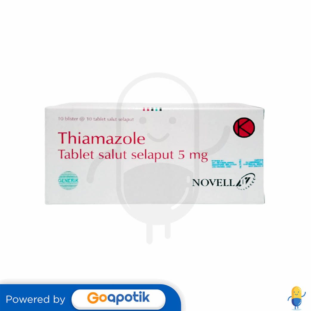 Thiamazole Novell 5 Mg Box 100 Tablet Kegunaan Efek Samping Dosis Dan Aturan Pakai 6611