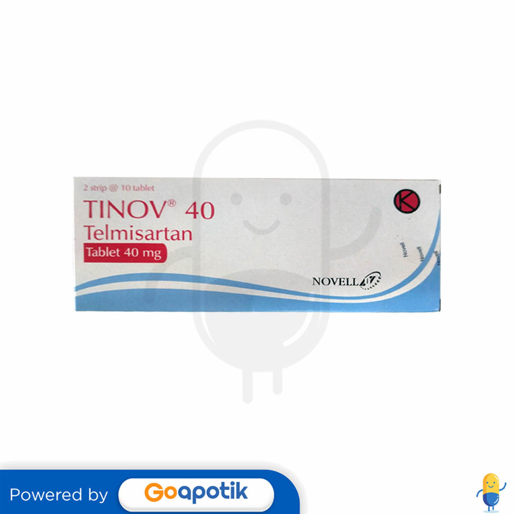 TINOV 40 MG BOX 20 TABLET - Kegunaan, Efek Samping, Dosis dan Aturan Pakai