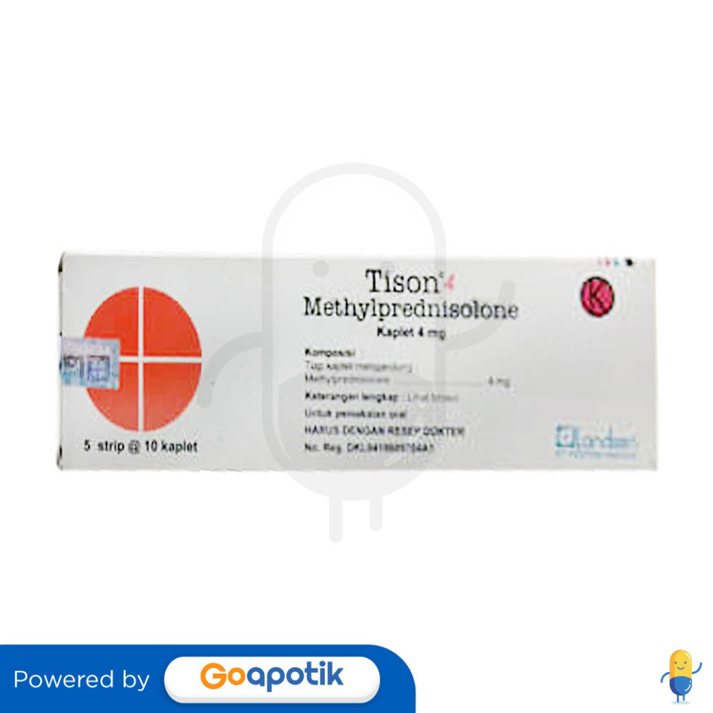 TISON 4 MG BOX 50 KAPLET - Kegunaan, Efek Samping, Dosis dan Aturan Pakai