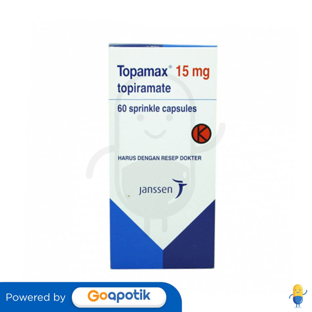 TOPAMAX SPRINKLE 15 MG 60 KAPSUL Kegunaan, Efek Samping, Dosis dan
