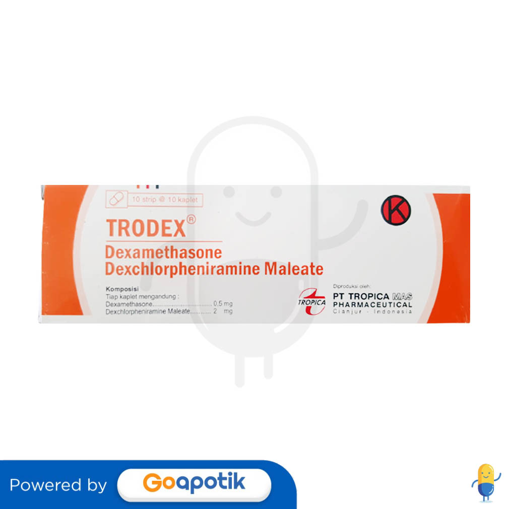 TRODEX BOX 100 KAPLET Kegunaan Efek Samping Dosis Dan Aturan Pakai