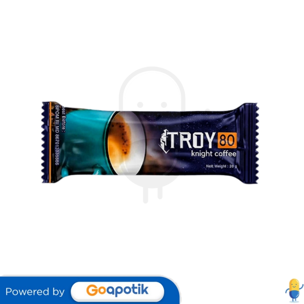 TROY 80 KNIGHT COFFEE 20 GRAM SACHET Kegunaan, Efek Samping, Dosis