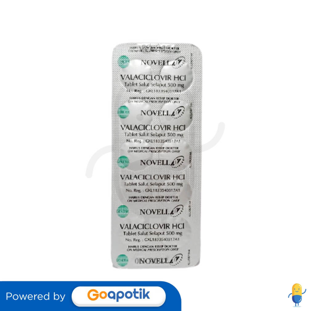 Ulasan Produk VALACICLOVIR HCL NOVELL 500 MG TABLET